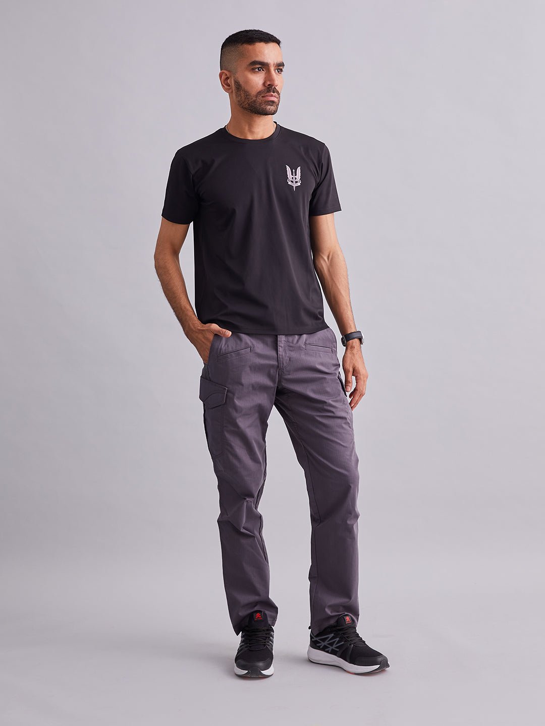 Black Special Forces Torso Half Sleeves T-Shirt - MountMiller